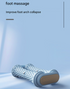 Grey Ergonomic Dual Foot Massage Roller - Deep Tissue Relief for Plantar Fasciitis, Arch Pain & Tired Feet