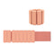 Light Orange Premium Adjustable Silicone Wrist & Ankle Weights (1lb Each, 2lb Pair) - Waterproof & Sweatproof for Enhanced Yoga, Running & Fitness Workouts