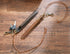 Brown Vintage Top-Grain Leather Pen Sleeve Holder with Neck Strap - Protective Single Pen Case