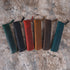 Black Vintage Crazy Horse Leather Zippered Pen Case - Retro Pencil Pouch & Small Accessories Bag