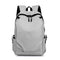 Grey Modern Anti-Theft Laptop Backpack with USB Charging Port - Water-Repellent Travel & Business Bag for 15.6 Inch Laptops