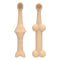 6 x Silicone Pet Toothbrush (3 Fish shape and 3 Bone shape) Beige Gentle Food-Grade Silicone Pet Toothbrush - Promotes Healthy Teeth & Gums for Dogs & Cats
