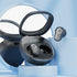 Black Feather-Light TWS Earbuds - Bluetooth 5.4, Hi-Fi Sound, LED Display Case, 60H+ Playtime, Touch Control