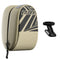 Khaki Compact Bike Saddle Bag - Quick-Release Water-Resistant Tail Pouch with Reflective Accents