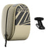 Khaki Compact Bike Saddle Bag - Quick-Release Water-Resistant Tail Pouch with Reflective Accents