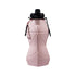 Pink and Black Cup Lid Ultimate Foldable Silicone Water Bottle - Lightweight Leakproof Travel & Sports Hydration - 700ml