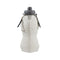 White and Grey Cup Lid Ultimate Foldable Silicone Water Bottle - Lightweight Leakproof Travel & Sports Hydration - 700ml