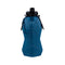 Blue and Black Cup Lid Ultimate Foldable Silicone Water Bottle - Lightweight Leakproof Travel & Sports Hydration - 700ml