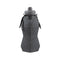 Dark Grey and Grey Cup Lid Ultimate Foldable Silicone Water Bottle - Lightweight Leakproof Travel & Sports Hydration - 700ml