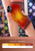Grey Wireless Heated Knee Massager Brace - Rechargeable Vibration & Heat Therapy for Joint Pain Relief & Arthritis Support
