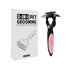 Pink and Black Professional 3-in-1 Pet Grooming Tool - Dematting Rake, Deshedding Comb & Finishing Brush for Dogs & Cats