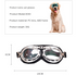 Blue Frame Black Film Retro Pet Goggles - UV Protection Sunglasses for Small Medium Dogs & Cats, Windproof Shatterproof Eye Protection