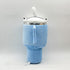 Blue Plush Travel Mug Squeaky Dog Toy - Soft Polyester Chew Toy for Boredom Relief & Interactive Fun - 31cm