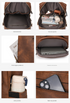 Beige Women's Vintage PU Leather Anti-Theft Backpack - Convertible Shoulder Bag & Laptop Rucksack for Travel & Daily Use