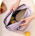 Grey Chic Insulated Lunch Tote Bag - 11L Large Capacity Cooler for Work, Picnic & Travel - Durable Oxford Fabric
