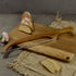 2 Pcs Brown Artisan Wooden Bread Bow Knife - Serrated Stainless Steel Slicer for Effortless Crumb-Free Cutting