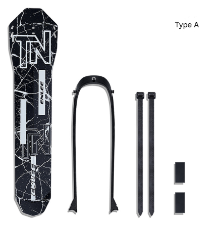 Style A Black Lightweight Bicycle Rear Mudguard - Adjustable PP5 Fender for MTB, Road & Folding Bikes (NOT for V-Brakes)