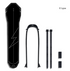 Style E Black Lightweight Bicycle Rear Mudguard - Adjustable PP5 Fender for MTB, Road & Folding Bikes (NOT for V-Brakes)