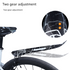 Style E Black Lightweight Bicycle Rear Mudguard - Adjustable PP5 Fender for MTB, Road & Folding Bikes (NOT for V-Brakes)
