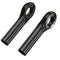 Black Ultralight Carbon Fiber Bicycle Bar Ends - Ergonomic Anti-Slip Grips for MTB & Hybrid Bikes (22.2mm)