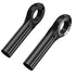 Black Ultralight Carbon Fiber Bicycle Bar Ends - Ergonomic Anti-Slip Grips for MTB & Hybrid Bikes (22.2mm)