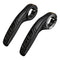 Black Ultralight Ergonomic Bike Bar Ends - High-Strength Composite Horn Grips (22.2mm)
