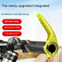 Fluorescent Yellow Ultralight Ergonomic Bike Bar Ends - High-Strength Composite Horn Grips (22.2mm)