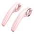 Pink Ultralight Ergonomic Bike Bar Ends - High-Strength Composite Horn Grips (22.2mm)