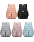 Grey Large Capacity Waterproof Student Backpack - Fits 15-Inch Laptop, Multi-Pocket Travel Daypack
