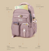 Grey Large Capacity Waterproof Student Backpack - Fits 15-Inch Laptop, Multi-Pocket Travel Daypack