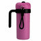 Pink and Black 700ml Insulated Stainless Steel Tumbler with Handle, Dual-Sip Lid, Straw & Tea Infuser