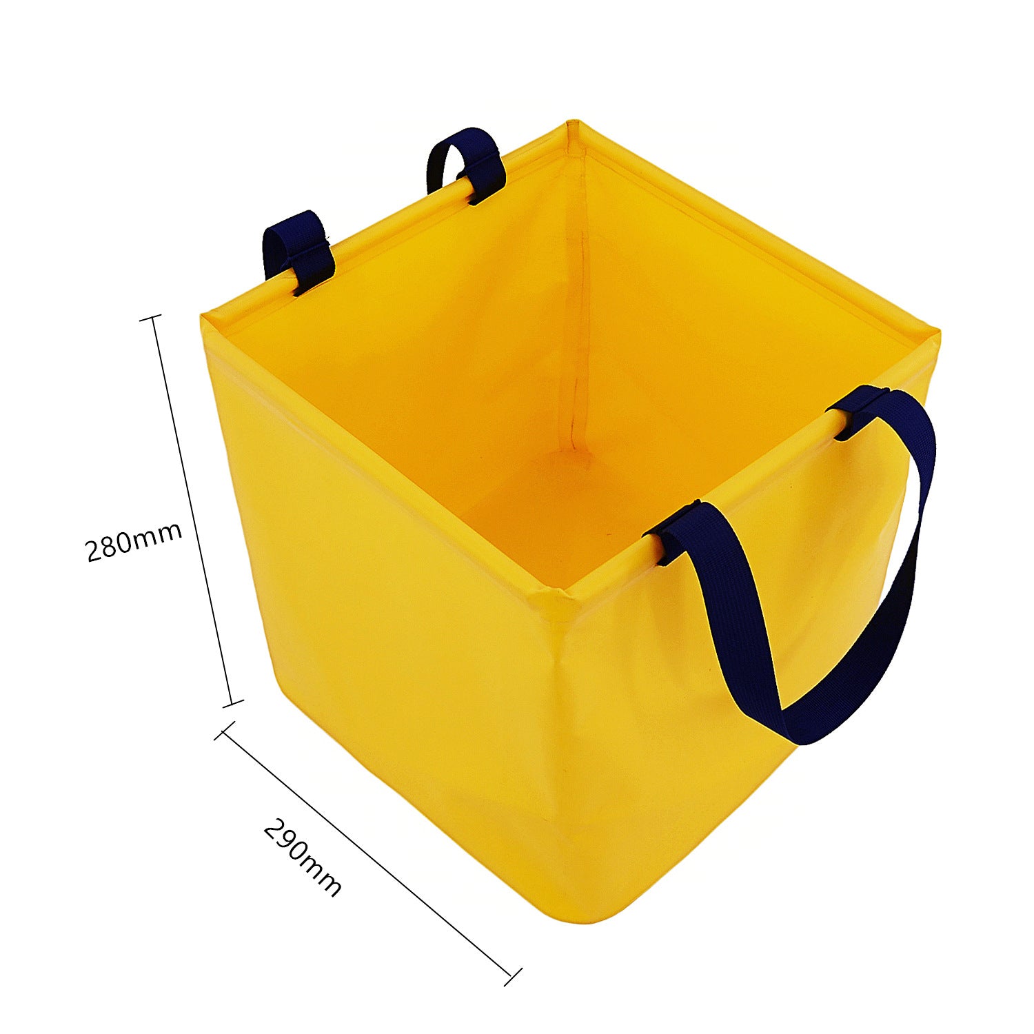 Green 25L Collapsible Bucket - Heavy-Duty PVC Waterproof Folding Pail for Fishing, Camping & Car Washing