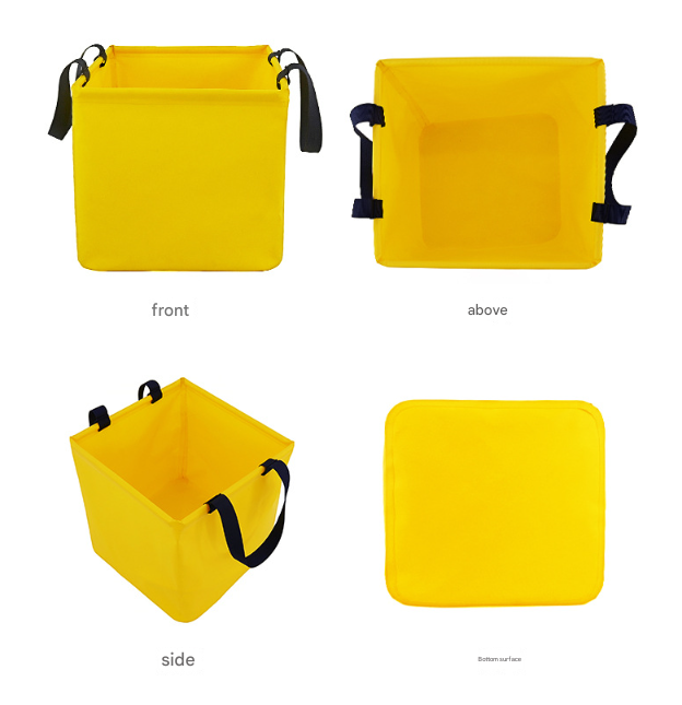 Green 25L Collapsible Bucket - Heavy-Duty PVC Waterproof Folding Pail for Fishing, Camping & Car Washing