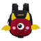 Black Adorable Monster Pet Backpack Harness - Small Dog & Cat Treat Pouch with Poop Bag Dispenser