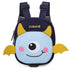 Dark Blue Adorable Monster Pet Backpack Harness - Small Dog & Cat Treat Pouch with Poop Bag Dispenser
