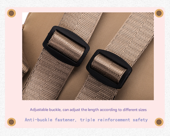 Dark Blue Adorable Monster Pet Backpack Harness - Small Dog & Cat Treat Pouch with Poop Bag Dispenser