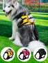 Size S Black and Yellow Ultimate Dog Harness Vest with Backpack - Padded, Reflective & Adjustable for Medium Sized Dogs