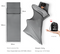 Grey Ultra-Stretch Sleeping Bag Liner - Portable & Lightweight Envelope Sleep Sack for Camping & Travel