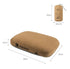 Purple Reversible Memory Foam Travel Pillow - All-Season Comfort Neck Support for Deep Sleep & Portability