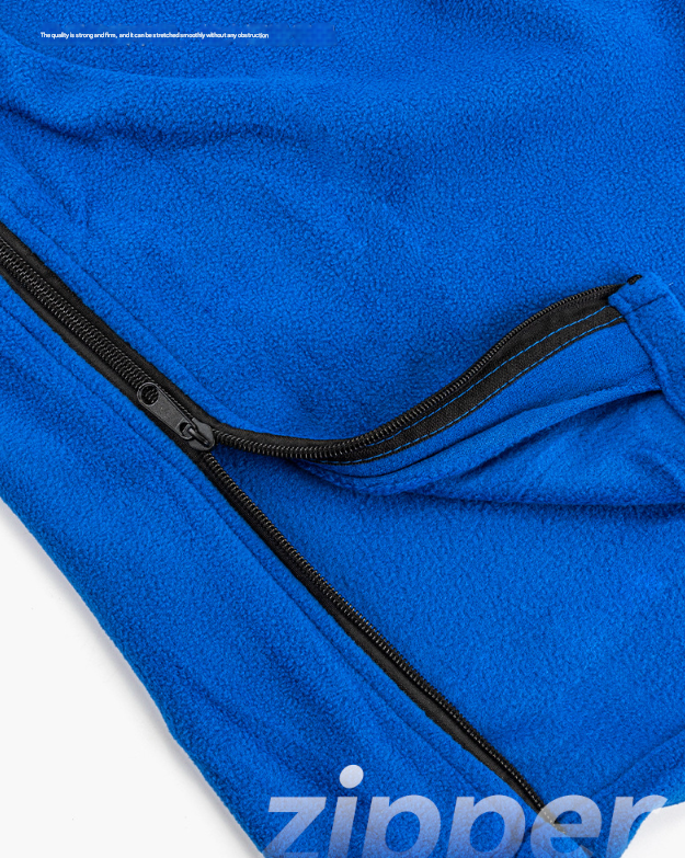 Dark Grey Versatile Double-Sided Fleece Bag Liner - Lightweight & Portable Travel Blanket for Camping & Outdoors