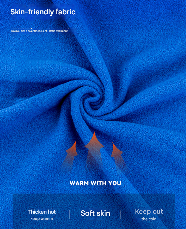 Dark Blue Versatile Double-Sided Fleece Bag Liner - Lightweight & Portable Travel Blanket for Camping & Outdoors