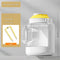 White Large Capacity 2-in-1 Pet Travel Water & Food Bottle Dispenser - Portable Outdoor Dog Feeder with Shoulder Strap