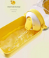 White Large Capacity 2-in-1 Pet Travel Water & Food Bottle Dispenser - Portable Outdoor Dog Feeder with Shoulder Strap