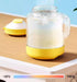 White Large Capacity 2-in-1 Pet Travel Water & Food Bottle Dispenser - Portable Outdoor Dog Feeder with Shoulder Strap