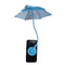 Blue Magnetic Phone Umbrella Sun Shade - Clear Outdoor Screen Visor, Anti-Glare Mini Parasol for iPhone