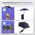 Black Magnetic Phone Umbrella Sun Shade - Clear Outdoor Screen Visor, Anti-Glare Mini Parasol for iPhone