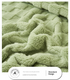 200*230CM Khaki Ultra-Soft Waffle Textured Plush Fleece Blanket - Large Cozy All-Season Throw for Bed & Sofa