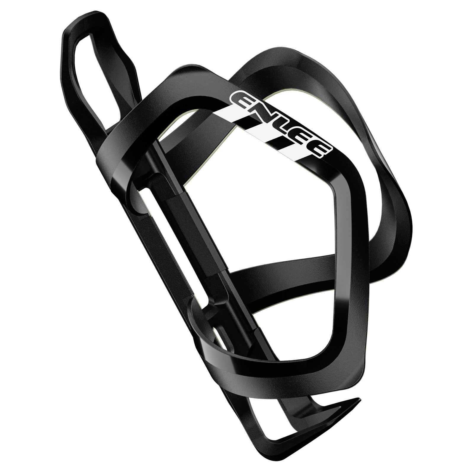 Black Ultra Lightweight Road & Mountain Bike Water Bottle Cage - 39g Polycarbonate + Glass Fiber, Fits Most Bottles