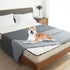 Grey 2-Sided Waterproof Pet Sofa Cover - Dog Bed Protector Blanket for Furniture, Couches & Car Seats (200x305cm, Machine Washable)