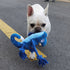 2 Pcs Red Interactive Plush Chameleon Dog Toy with Squeaker & Rope Legs - Durable Chew Toy for Medium/Large Dogs, Teeth Cleaning Texture, Machine Washable (10.2in)